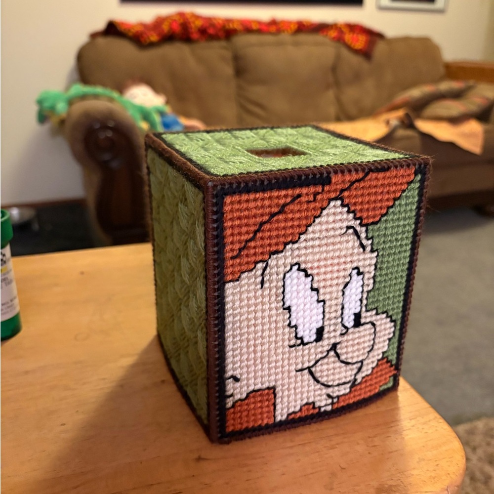Handcrafted Cartoon Character Tissue Box Cover
